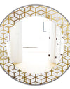 Capital Gold Honeycomb 6 - Modern Mirror - Frameless Oval or Round Wall Mirror