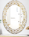 Capital Gold Honeycomb 6 - Modern Mirror - Frameless Oval or Round Wall Mirror