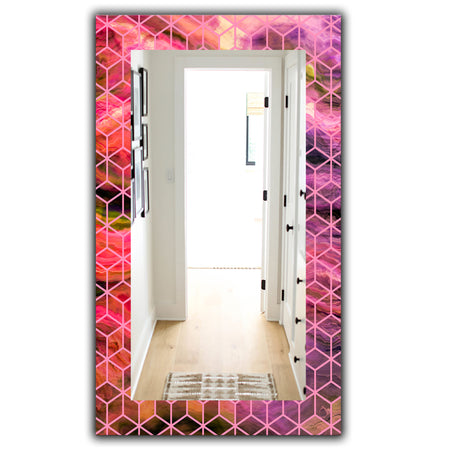 Capital Gold Honeycomb 7 - Modern Mirror - Frameless Wall Mirror