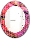 Capital Gold Honeycomb 7 - Modern Mirror - Frameless Oval or Round Wall Mirror
