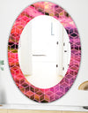 Capital Gold Honeycomb 7 - Modern Mirror - Frameless Oval or Round Wall Mirror