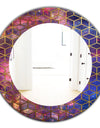 Capital Gold Honeycomb 8 - Modern Mirror - Frameless Oval or Round Wall Mirror