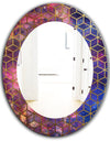 Capital Gold Honeycomb 8 - Modern Mirror - Frameless Oval or Round Wall Mirror