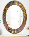 Capital Gold Honeycomb 9 - Modern Round Mirror - Frameless Oval or Round Wall Mirror