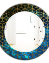 Capital Gold Honeycomb 11 - Modern Mirror - Frameless Oval or Round Wall Mirror