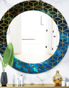 Capital Gold Honeycomb 11 - Modern Mirror - Frameless Oval or Round Wall Mirror