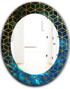 Capital Gold Honeycomb 11 - Modern Mirror - Frameless Oval or Round Wall Mirror