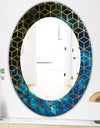 Capital Gold Honeycomb 11 - Modern Mirror - Frameless Oval or Round Wall Mirror