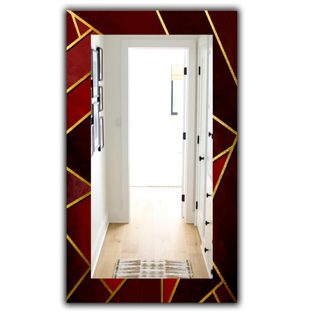 Capital Gold Honeycomb 12 - Modern Mirror - Frameless Contemporary Bathroom Mirror