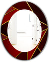 Capital Gold Honeycomb 12 - Modern Mirror - Frameless Contemporary Oval or Round Bathroom Mirror
