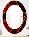Capital Gold Honeycomb 12 - Modern Mirror - Frameless Contemporary Oval or Round Bathroom Mirror