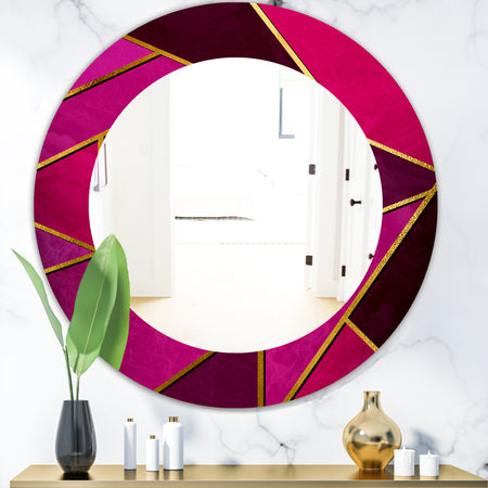 Capital Gold Honeycomb 2 - Modern Mirror - Oval or Round Wall Mirror