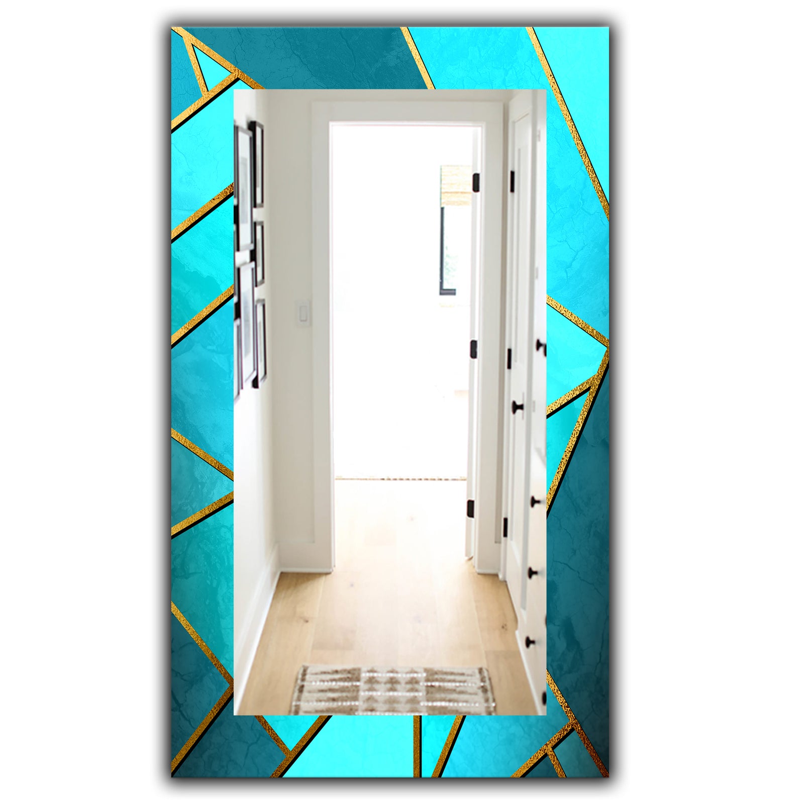 Capital Gold Honeycomb 3 - Modern Mirror - Wall Mirror