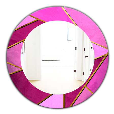 Capital Gold Honeycomb 4 - Modern Mirror - Oval or Round Wall Mirror