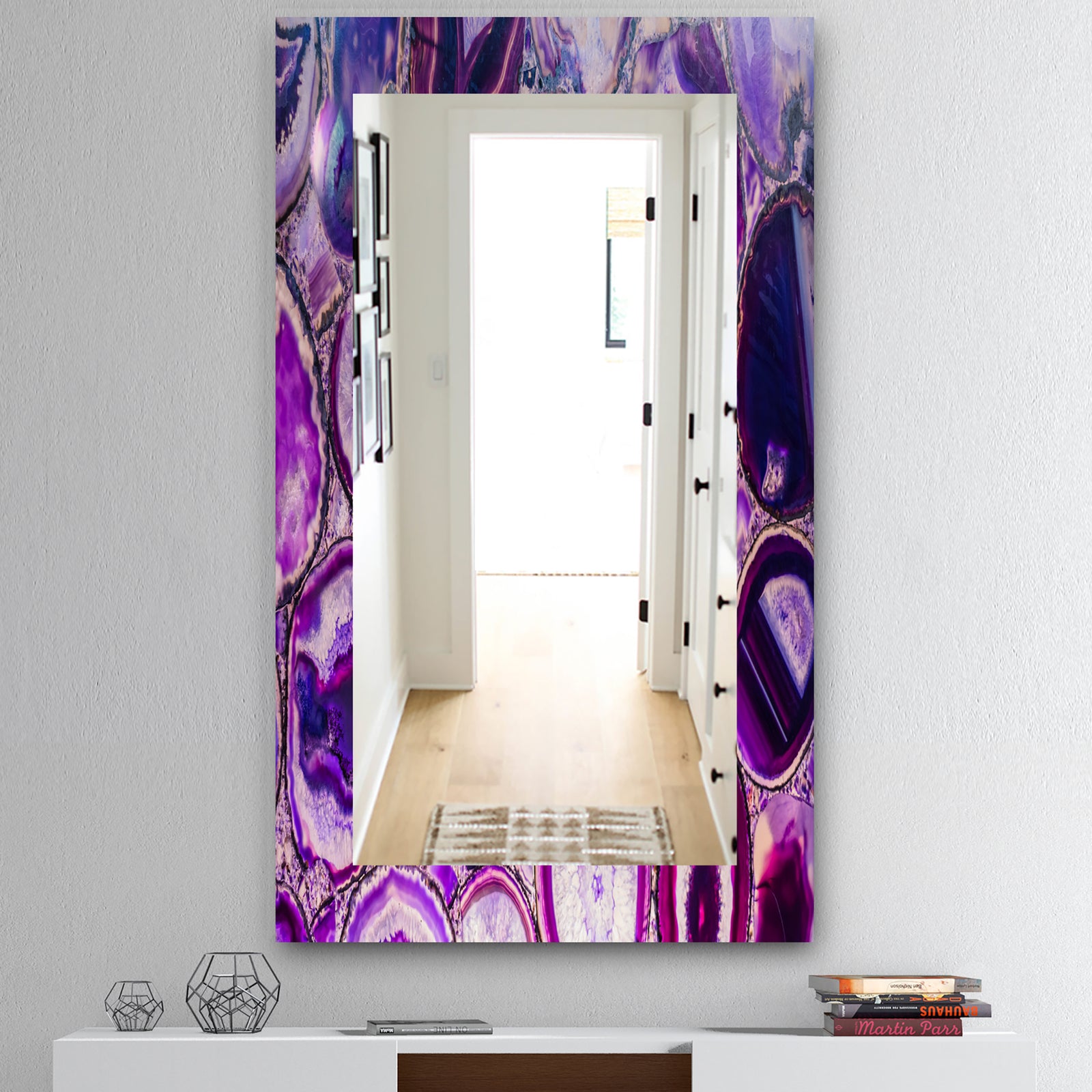 Marbled Geode 9 - Mid-Century Mirror - Wall Mirror