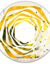 Marbled Yellow 2 - Modern Round or Oval Wall Mirror - Whirl