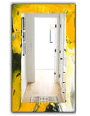 Marbled Yellow 2 - Modern Mirror - Frameless Wall Mirror