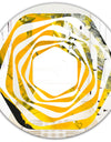 Marbled Yellow 3 - Modern Round or Oval Wall Mirror - Whirl