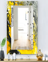 Marbled Yellow 3 - Modern Mirror - Wall Mirror