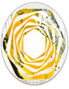 Marbled Yellow 3 - Modern Round or Oval Wall Mirror - Whirl