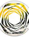 Marbled Yellow 4 - Modern Round or Oval Wall Mirror - Whirl