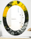 Marbled Yellow 4 - Modern Mirror - Oval or Round Wall Mirror