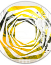 Marbled Yellow 5 - Modern Round or Oval Wall Mirror - Whirl