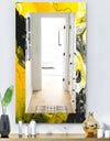 Marbled Yellow 5 - Modern Mirror - Wall Mirror