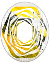 Marbled Yellow 5 - Modern Round or Oval Wall Mirror - Whirl