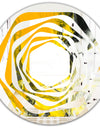 Marbled Yellow 6 - Modern Round or Oval Wall Mirror - Whirl