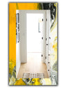 Marbled Yellow 6 - Modern Mirror - Frameless Vanity Mirror