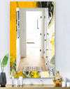 Marbled Yellow 6 - Modern Mirror - Frameless Vanity Mirror