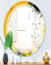 Marbled Yellow 6 - Modern Round or Oval Wall Mirror - Triple C