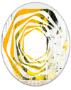 Marbled Yellow 6 - Modern Round or Oval Wall Mirror - Whirl