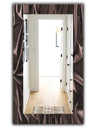 Folded Dark Silk Waves - Modern Mirror - Wall Mirror
