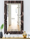 Folded Dark Silk Waves - Modern Mirror - Wall Mirror