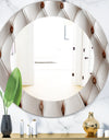 Diamond Shaped Leather Couch - Modern Mirror - Frameless Oval or Round Wall Mirror