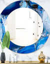 Marbled Geode 11 - Mid-Century Mirror - Oval or Round Wall Mirror