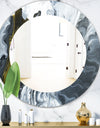 Marbled Geode 14 - Mid-Century Mirror - Oval or Round Wall Mirror