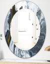 Marbled Geode 14 - Mid-Century Mirror - Oval or Round Wall Mirror