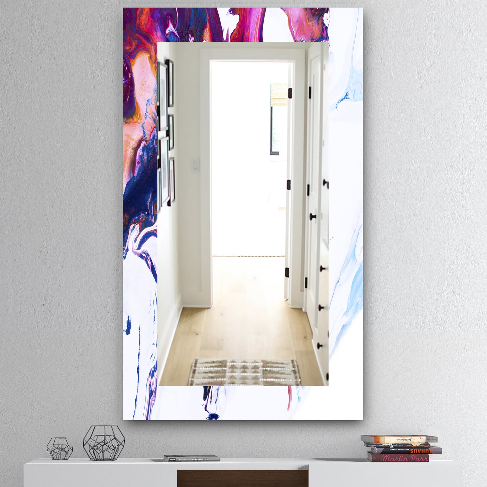 Marbled Geode 15 - Mid-Century Mirror - Wall Mirror
