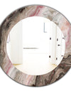 Marbled Geode 17 - Mid-Century Mirror - Oval or Round Wall Mirror