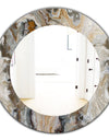 Onyx Detail Composition - Mid-Century Mirror - Oval or Round Wall Mirror