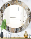 Onyx Detail Composition - Mid-Century Mirror - Oval or Round Wall Mirror