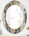Onyx Detail Composition - Mid-Century Mirror - Oval or Round Wall Mirror