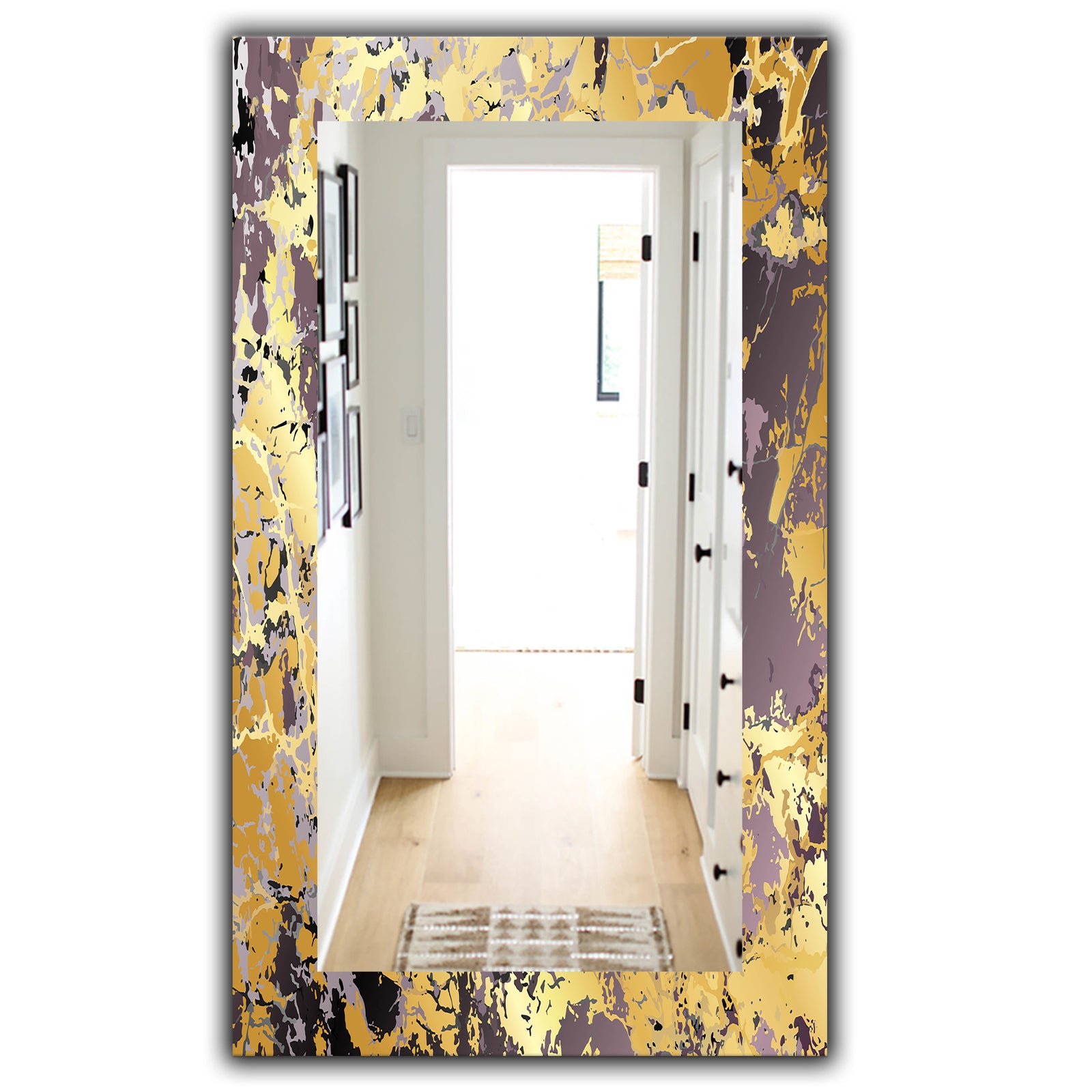 Marbled Marvelous 1 - Modern Mirror - Frameless Contemporary Bathroom Mirror