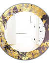 Marbled Marvelous 1 - Modern Vanity Mirror - Frameless Contemporary Oval or Round Wall Mirror