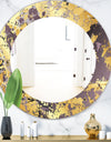 Marbled Marvelous 1 - Modern Vanity Mirror - Frameless Contemporary Oval or Round Wall Mirror