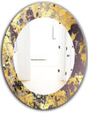 Marbled Marvelous 1 - Modern Vanity Mirror - Frameless Contemporary Oval or Round Wall Mirror