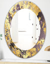 Marbled Marvelous 1 - Modern Vanity Mirror - Frameless Contemporary Oval or Round Wall Mirror